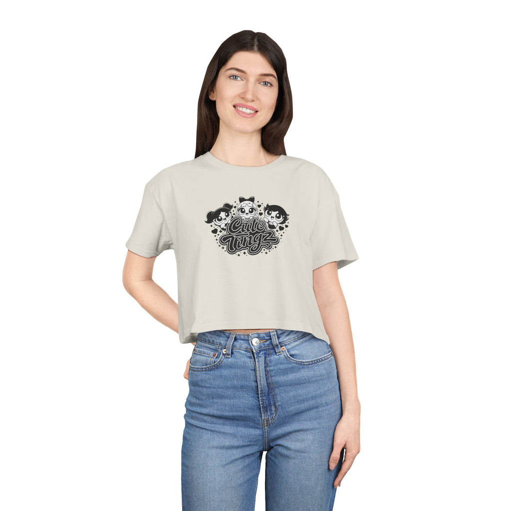 Cute Tingz graphic Crop Tee