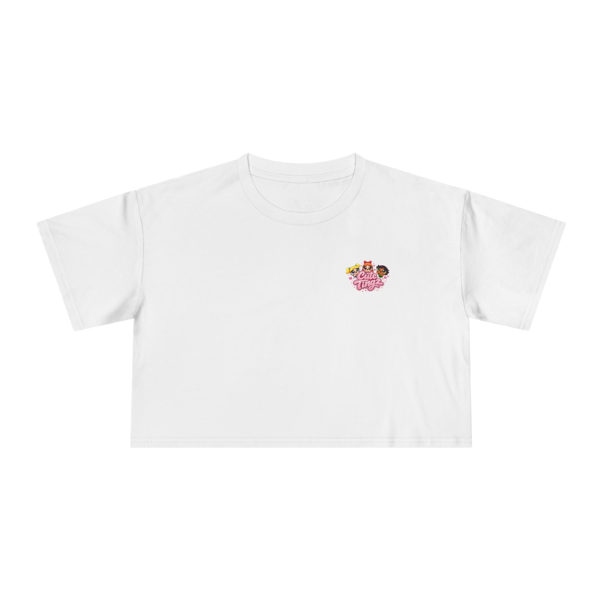 Cute Tingz Graphic Retro Crop Tee