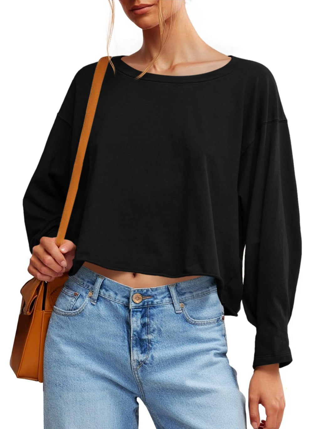 Summer Shirt 2026 Women's Solid T-Shirt for Women Loose Oversized Cropped Top