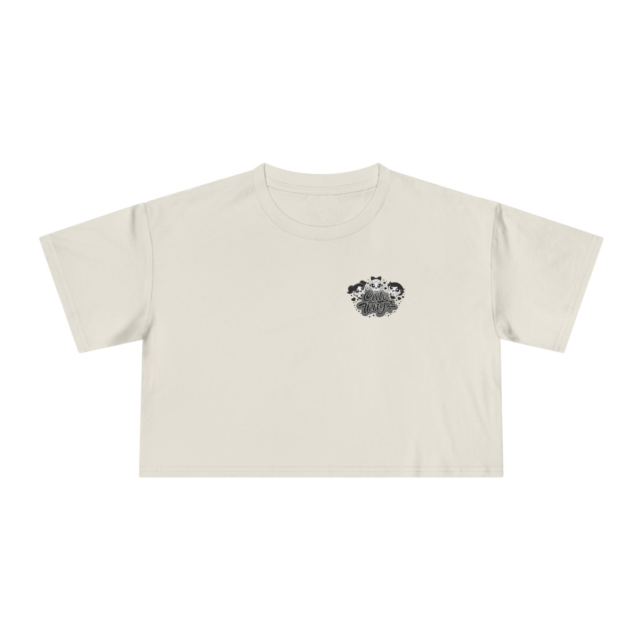 Cute Tingz Trio graphic Retro Crop Tee