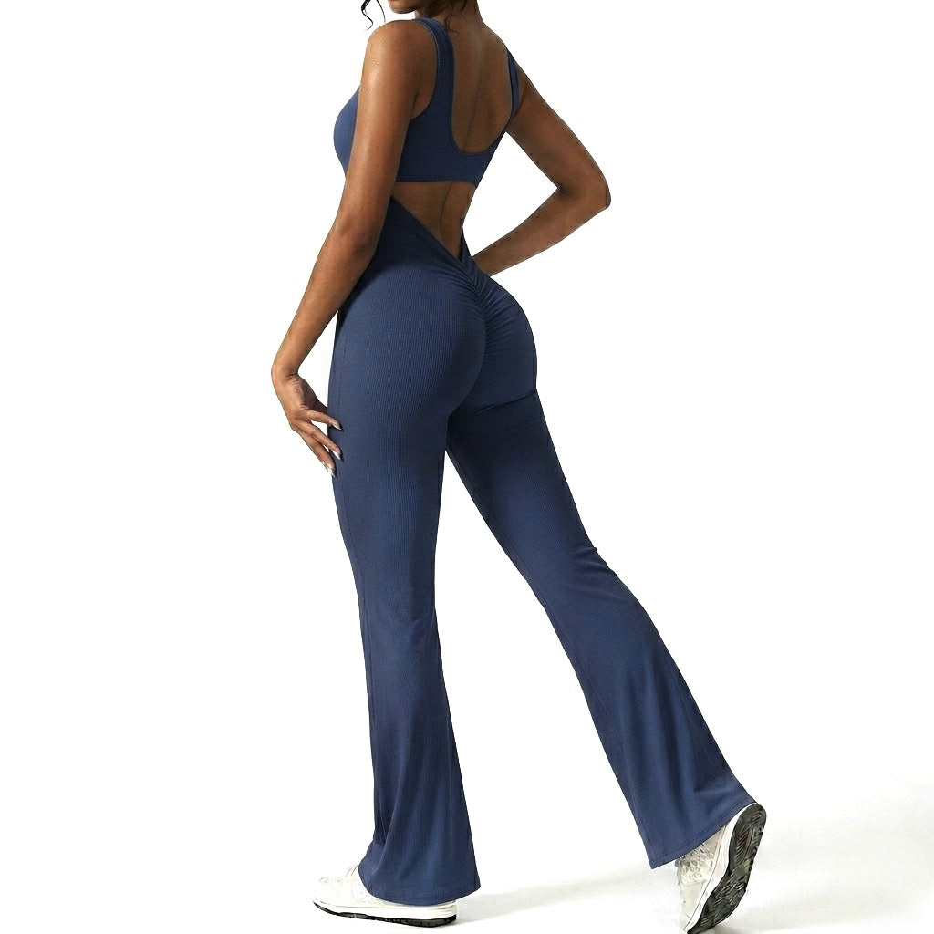 Sleeveless Flare Jumpsuit