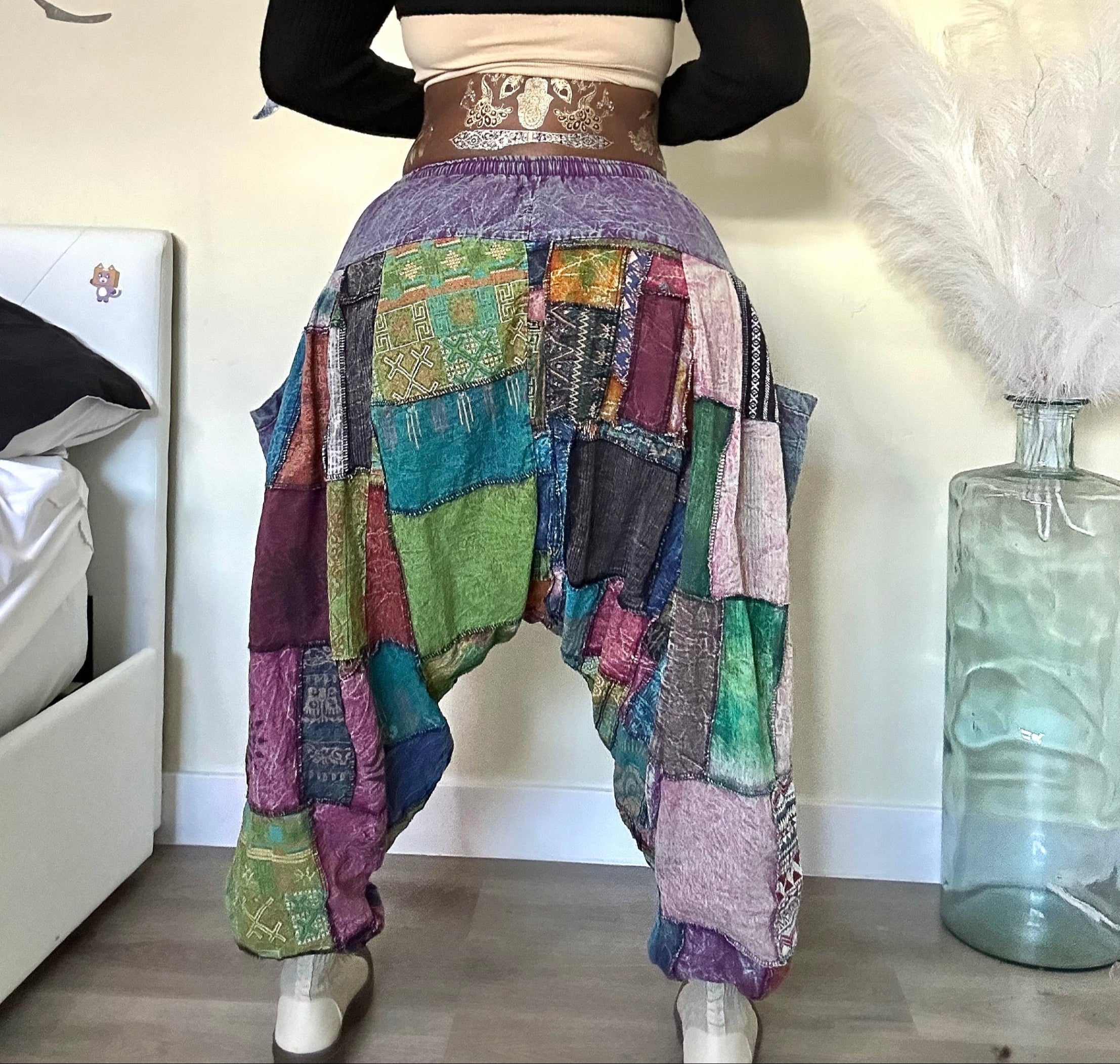 Boho Patchwork Harem Unisex Pants