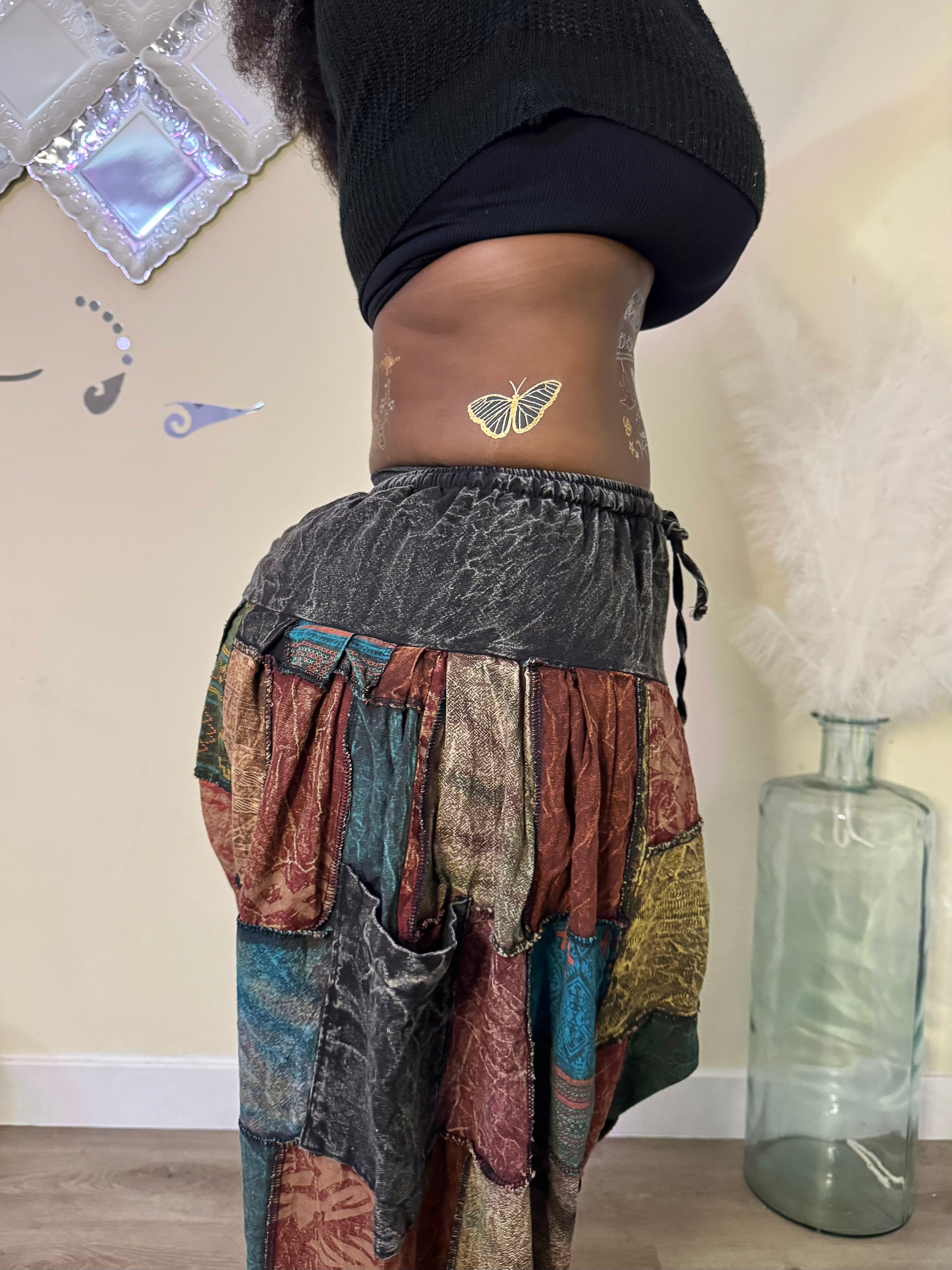 Boho Patchwork Harem Unisex Pants