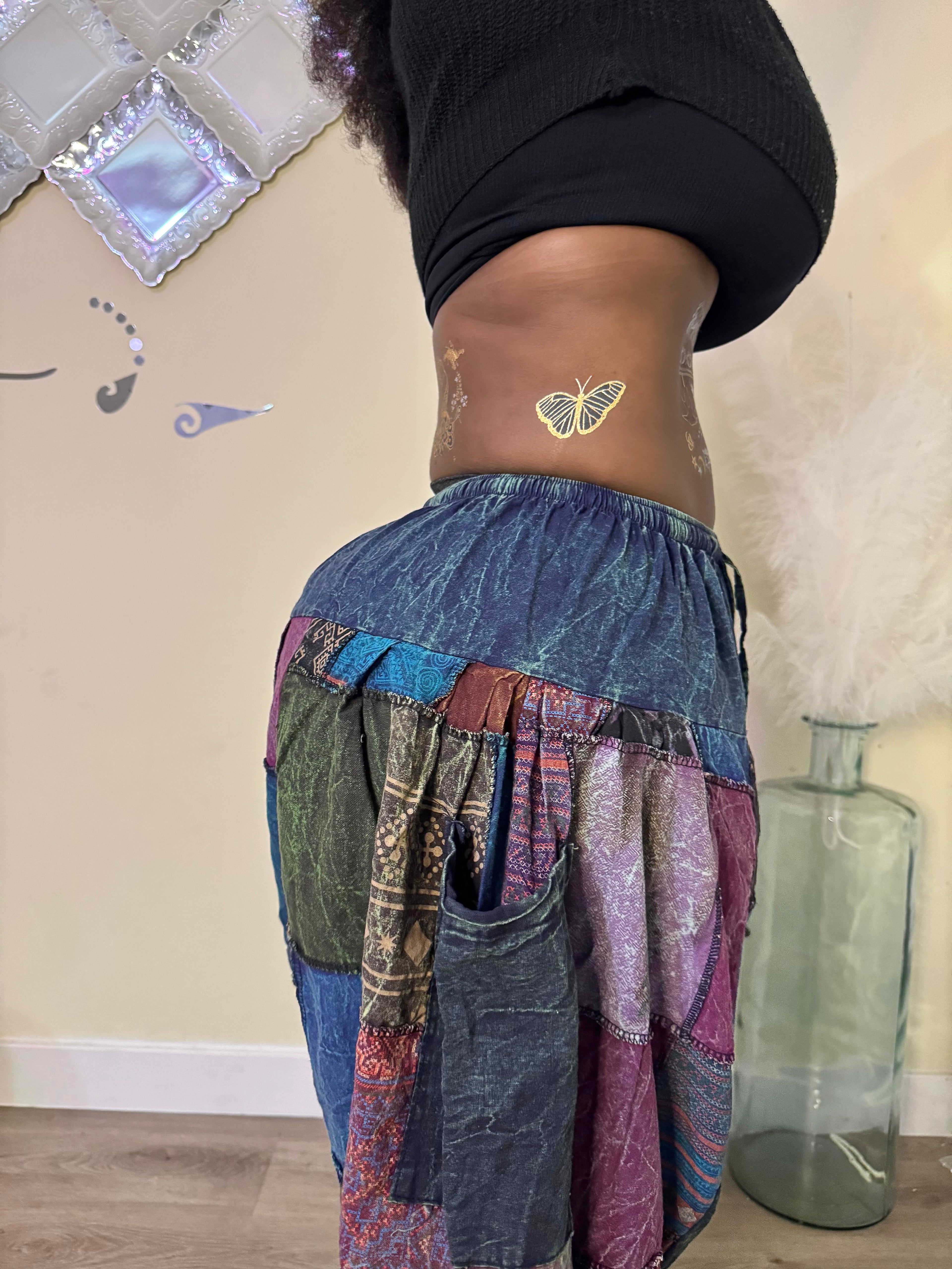 Boho Patchwork Harem Unisex Pants