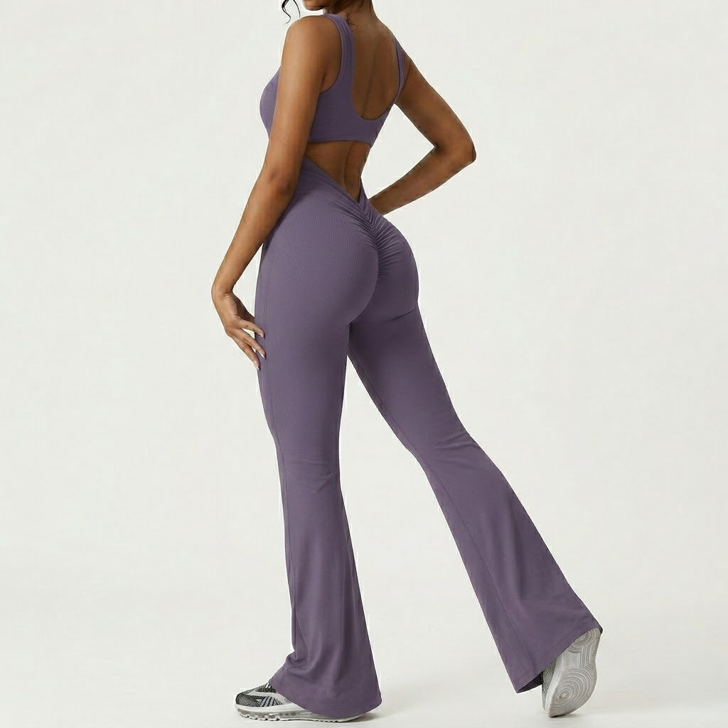 Sleeveless Flare Jumpsuit