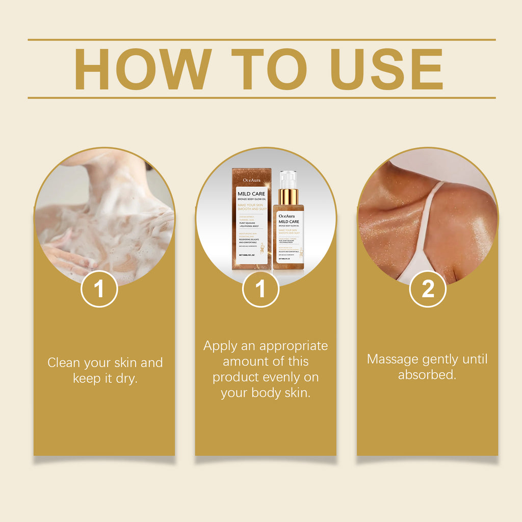 OceAura Antique Bronze Body Shimmer Oil