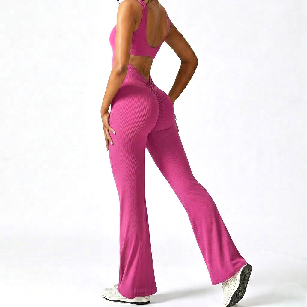 Sleeveless Flare Jumpsuit