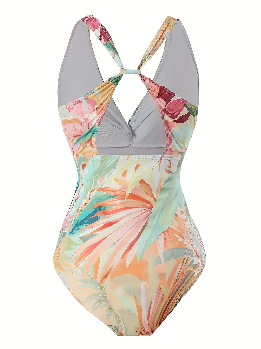 Tropical Tankini Two-Piece Swim Set
