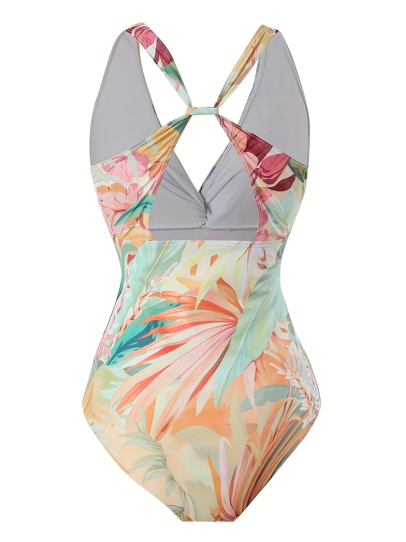 Tropical Tankini Two-Piece Swim Set